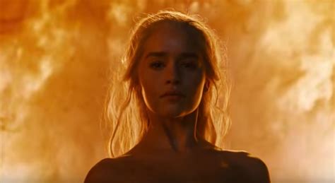 daenerys targaryen nude|Game of Thrones: Emilia Clarke on Fiery Nude Scene